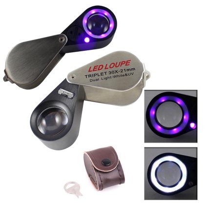 10X Triplet Loupe with Dual LED 