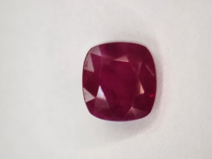 6.9x6.55 MM Ruby Genuine Cushion