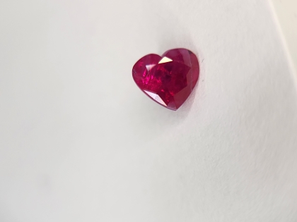 5.4x6 MM Ruby Genuine Heart