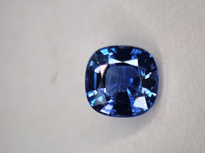 6.5x6.6mm Blue Sapphire Genuine Cushion