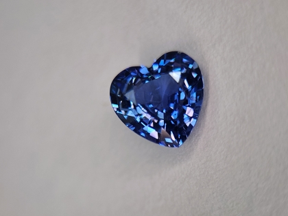 5.5x5.5 MM Blue Sapphire Genuine Heart