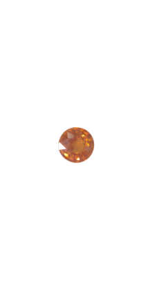 4.50MM Orange Sapphire Round Genuine