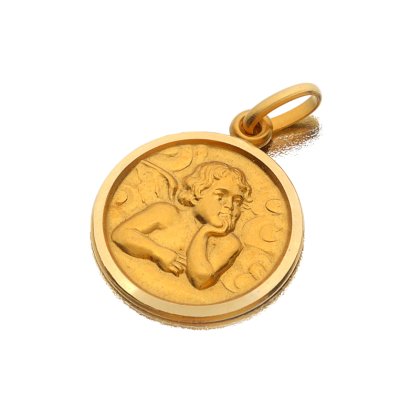 14K Yellow Medallion