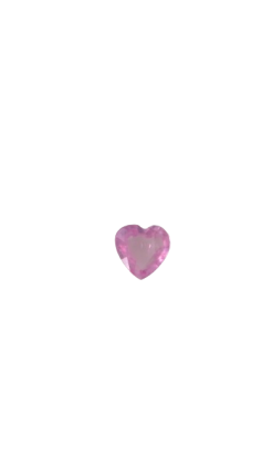 4x4 MM Pink Sapphire Genuine Heart