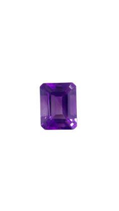 8x6 MM Amethyst Genuine Emerald Cut