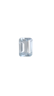 8x6 MM Aquamarine Genuine Emerald Cut