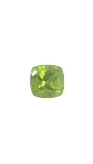 8x8 MM Peridot Genuine Cushion