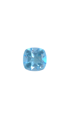 7x7 MM Swiss Blue Topaz Genuine Cushion