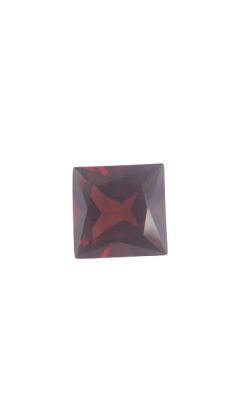 4x4 MM Garnet Genuine Square