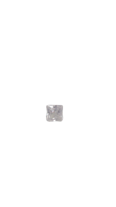 3x3 MM White Sapphire Genuine Square