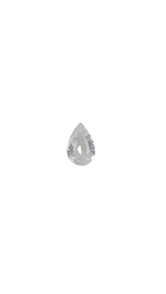 8x6 MM White Sapphire Genuine Pear