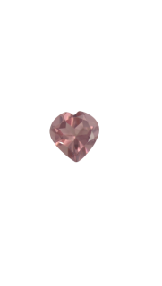 5x5 MM Pink Tourmaline Genuine Heart