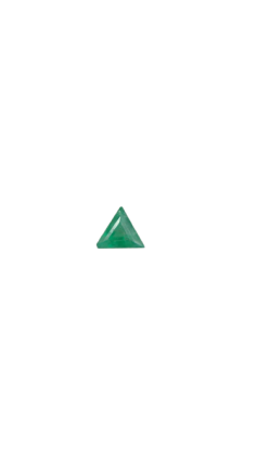 3x3 MM Emerald Genuine Triangle