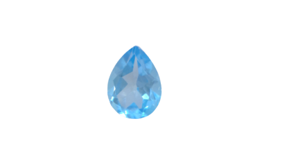 7x5 MM Swiss Blue Topaz Genuine Pear