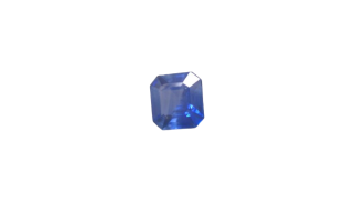 5.3x4.9 MM Blue Sapphire Genuine Emerald Cut