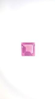 4x4 MM Pink Tourmaline Genuine Square