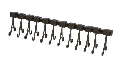 Cleaning Racks with Moveable Hooks